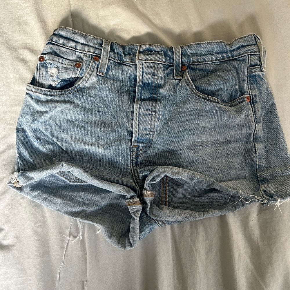 Levi's Light Blue 501 Women's Shorts